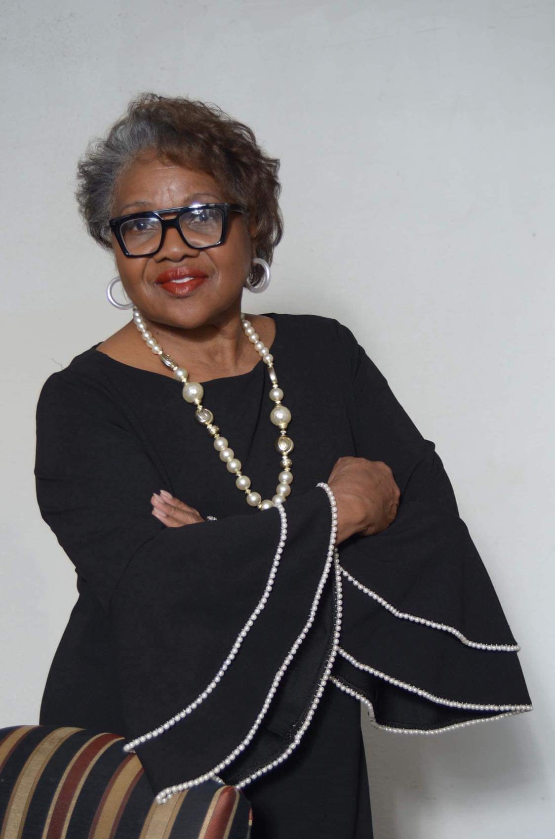Apostle Lillie Douglas standing